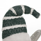 Fata Natalizia Seduta Figurina Decorativa con Ali Glitterate 55Cm