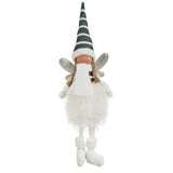 Fata Natalizia Seduta Figurina Decorativa con Ali Glitterate 55Cm