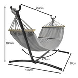 Hamac de jardin 200x150cm Gardlov avec cadre