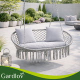 Altalena a Nido di Cicogna Doppia Gardlov Grigia e Crema