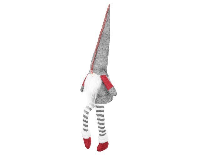 Gnomo Seduto Rosso\Grigio Decorazione Natalizia 50 cm