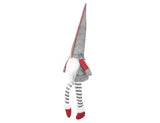 Gnomo Seduto Rosso\Grigio Decorazione Natalizia 50 cm