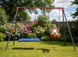 Altalena da Giardino Doppia Garden Line Nido di Cicogna 290cm 2 Bambini