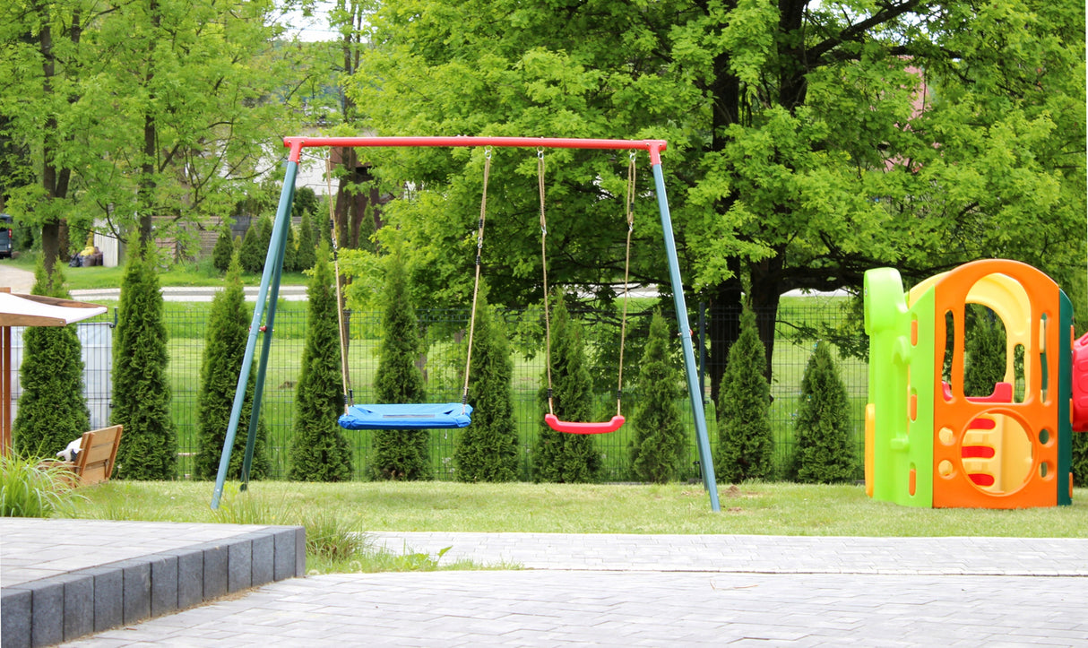 Altalena da Giardino Doppia Garden Line Nido di Cicogna 290cm 2 Bambini