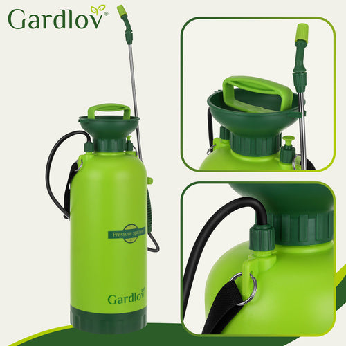 Spruzzatore a Pressione Manuale Gardlov 8 Litri con Tracolla