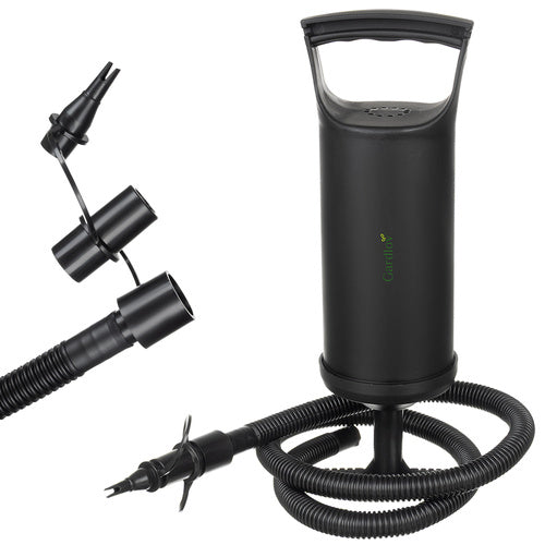 Poltrona gonfiabile da giardino con poggiapiedi – effetto velluto, max 120 kg