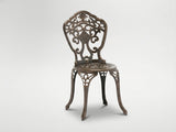 Set Sedie e Tavolo in Alluminio Danbury Garden Line Bronzo Antico Tavolo 2 Sedie