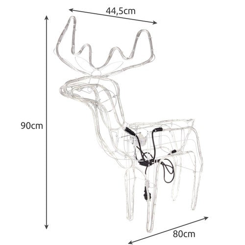 Renna di Natale a LED - Gigante 90 cm