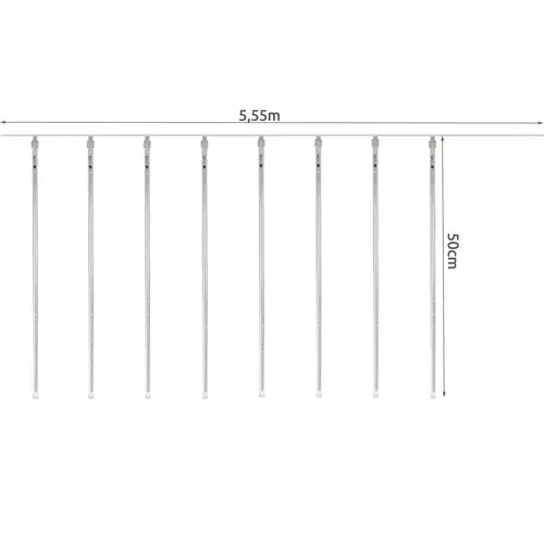 luci di natale pioggia di meteore 36LED 50cm – bianco freddo