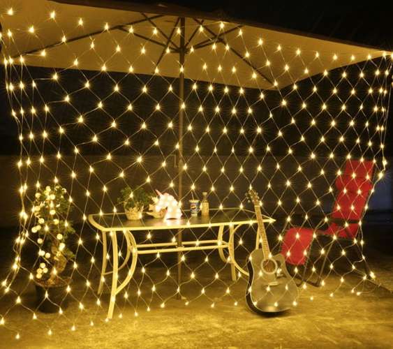 Tenda luminosa 160LED - bianco caldo 31V