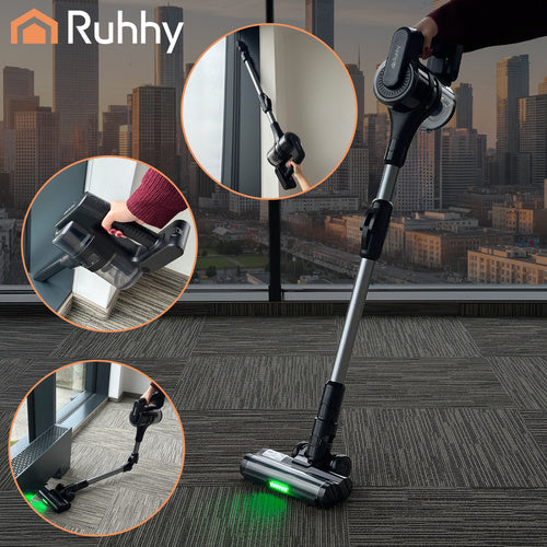 Aspirapolvere Cordless Ruhhy LunPro 400W Pieghevole con Luce LED