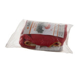 Tappeto sotto l’Albero di Natale Ruhhy 90 cm Morbido in Peluche Rosso Bianco e Oro