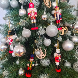 Set di 5 S Schiaccinaoci in Legno 2 in 1 con Bocca Apribile, Appese o da Tavolo