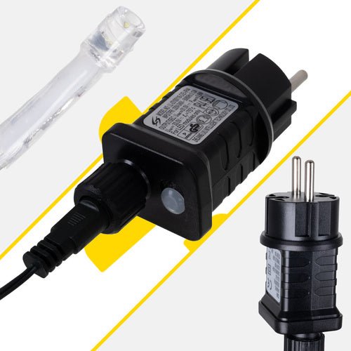 Luci di Natale 500 LED IZOXIS – 22,5 m, Bianco Caldo, IP44, 8 Modalità + Flash Per Esterni e Interni