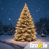 Luci di Natale IZOXIS 500 LED – 35 m, Giallo Caldo, IP44, 8 Modalità + Flash – Per Esterni e Interni