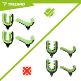 Set 2 supporti porta-canna da pesca anteriori + posteriori – TPR/ABS/acciaio inox