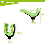 Set 2 supporti porta-canna da pesca anteriori + posteriori – TPR/ABS/acciaio inox