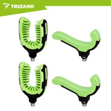 Set 2 supporti porta-canna da pesca anteriori + posteriori – TPR/ABS/acciaio inox