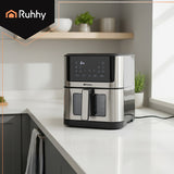 Friggitrice ad Aria Ruhhy 8L XXL 1800W 10 Programmi Display LED