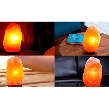 Lampada di sale ionizzatore d'aria 3-5 kg – luce regolabile, sale del Punjab Pakistan