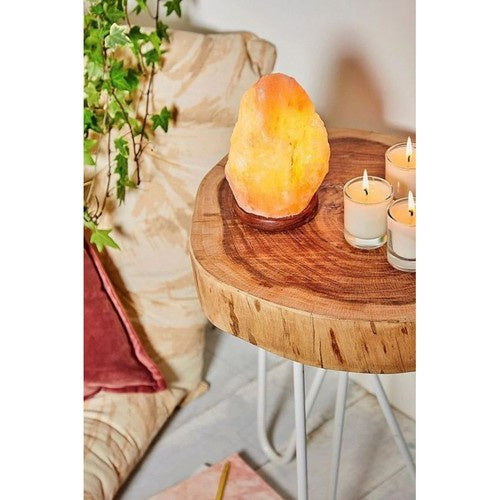 Lampada di sale ionizzatore d'aria 3-5 kg – luce regolabile, sale del Punjab Pakistan