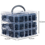 Kit clip fissaggio auto con estrattori 620 pezzi