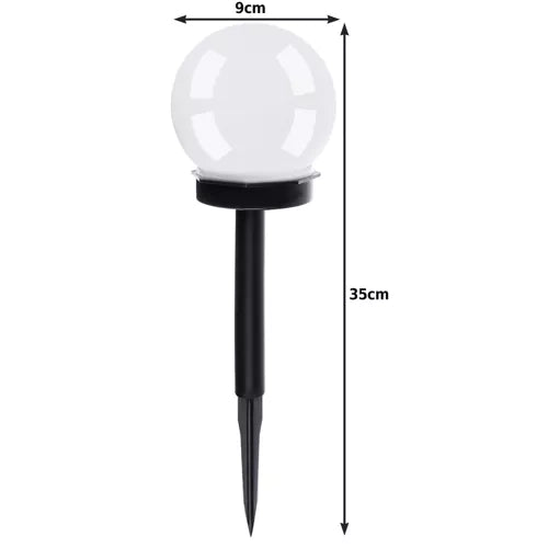 Lampade solari da giardino a sfera Gardlov set 6 pezzi con sensore crepuscolare