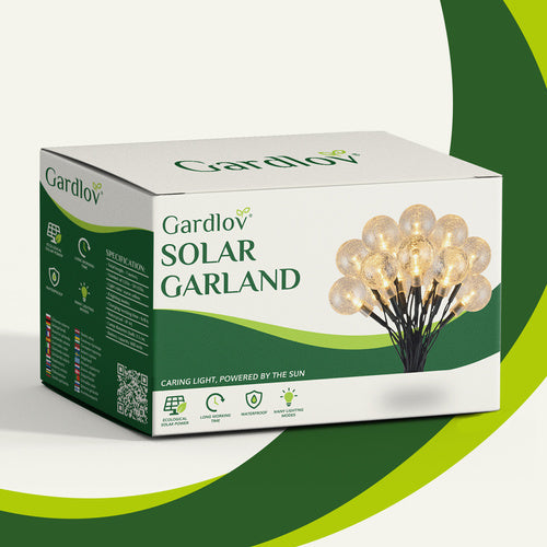Ghirlanda solare Gardlov 12 m 100 LED luce calda 8 modalità