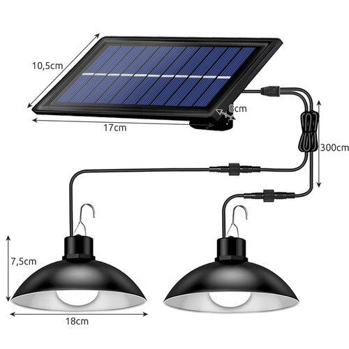 Lampada a sospensione solare Izoxis 21806