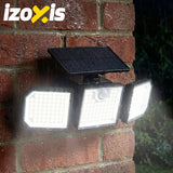 Lampada solare da parete Izoxis 167 LED 500 lumen con sensore di movimento