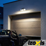 Lampada solare da parete Izoxis 167 LED 500 lumen con sensore di movimento