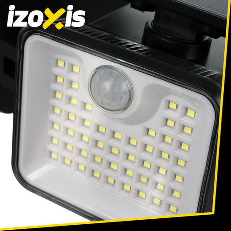 Lampada solare da esterno Izoxis 180 LED con sensore di movimento IP65