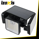 Lampada solare da esterno Izoxis 180 LED con sensore di movimento IP65