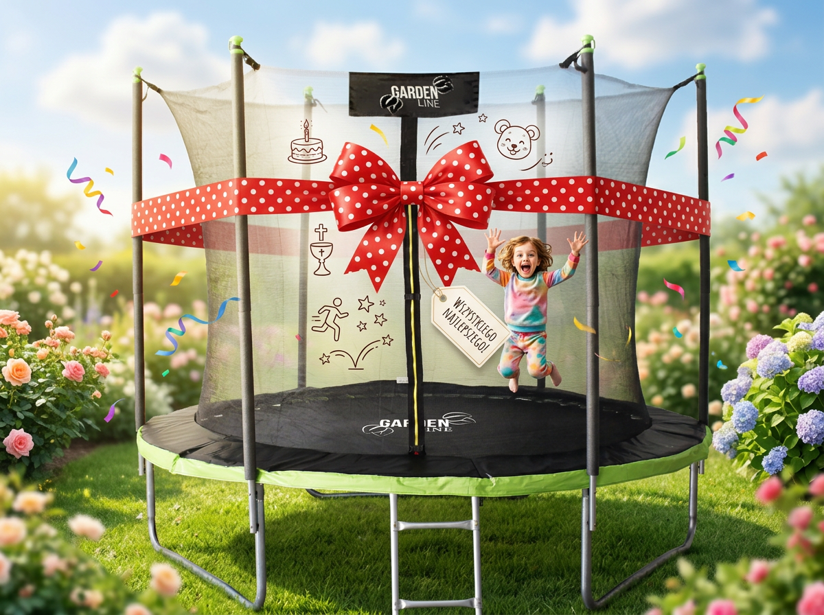 Trampolino 312Cm con Scaletta e Rete
