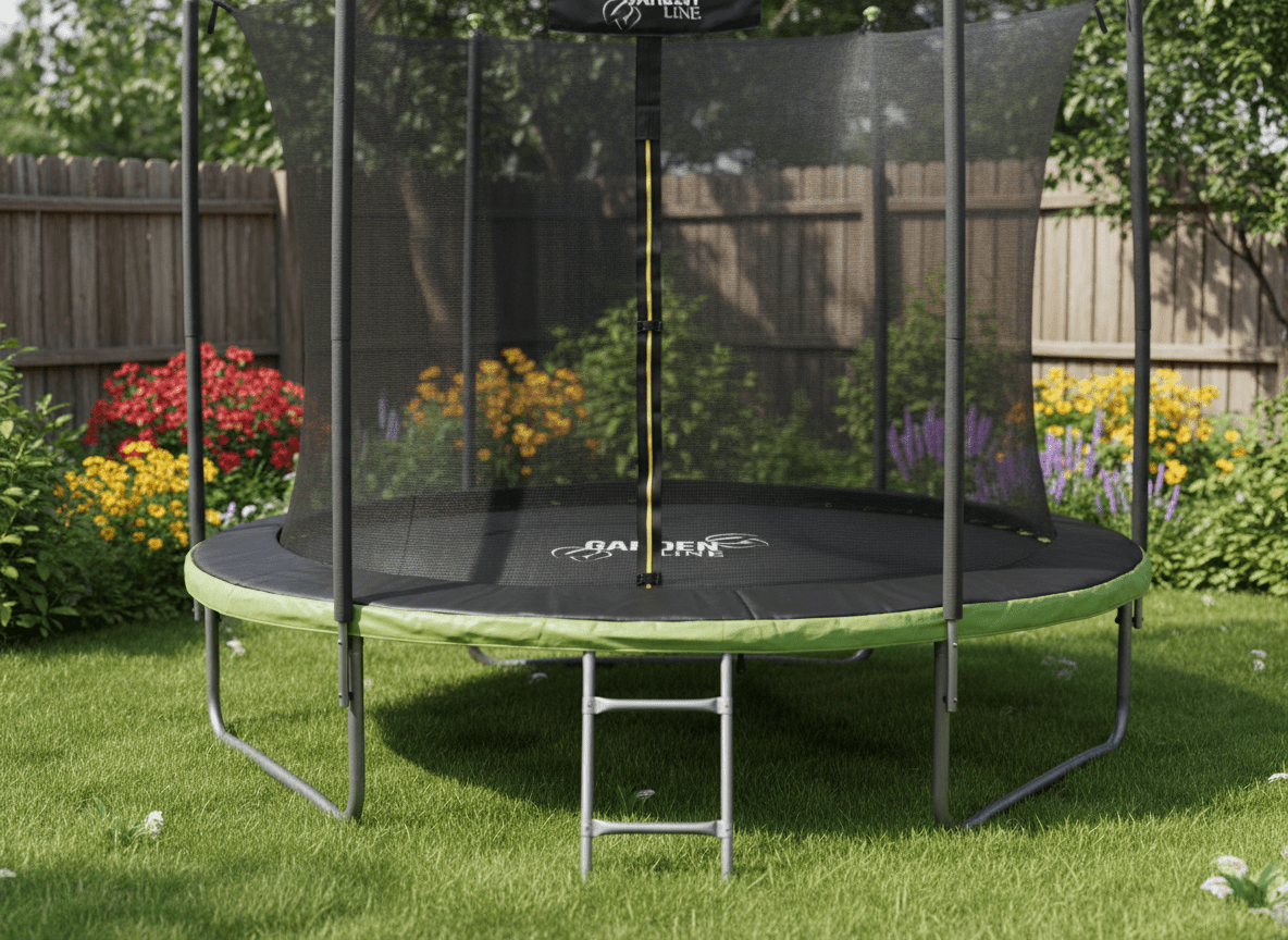 Trampolino 312Cm con Scaletta e Rete