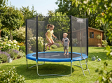 Trampolino da Giardino 312cm Garden Line Con Rete e  Scaletta 54 Molle CE GS