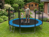 Trampolino da Giardino Garden Line 374cm Scaletta Rete Sicurezza CE GS