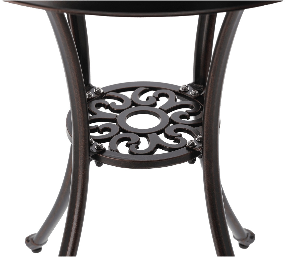 Set Sedie e Tavolo in Alluminio Danbury Garden Line Bronzo Antico Tavolo 2 Sedie
