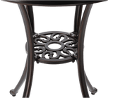 Set Sedie e Tavolo in Alluminio Danbury Garden Line Bronzo Antico Tavolo 2 Sedie