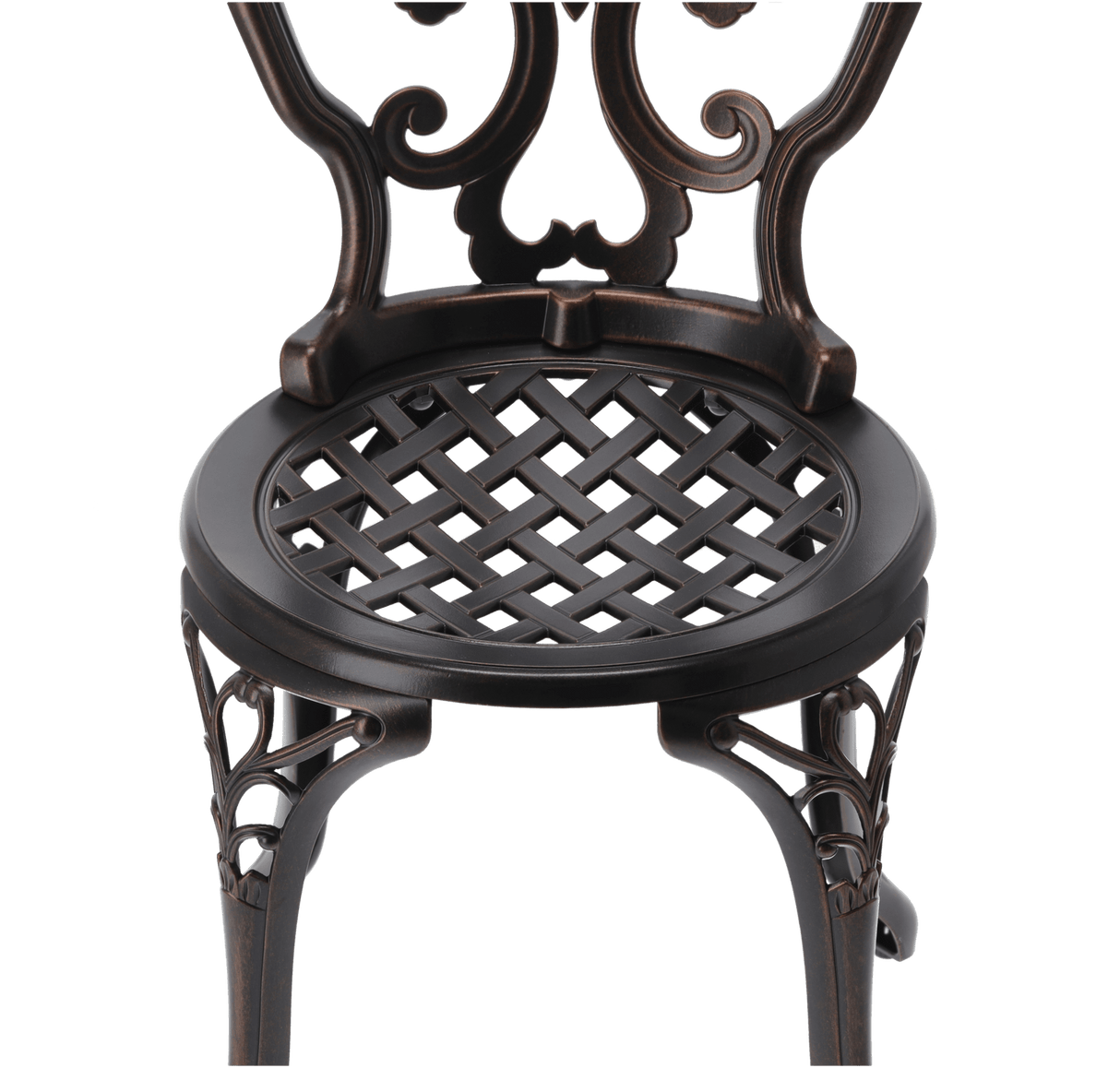 Set Sedie e Tavolo in Alluminio Danbury Garden Line Bronzo Antico Tavolo 2 Sedie