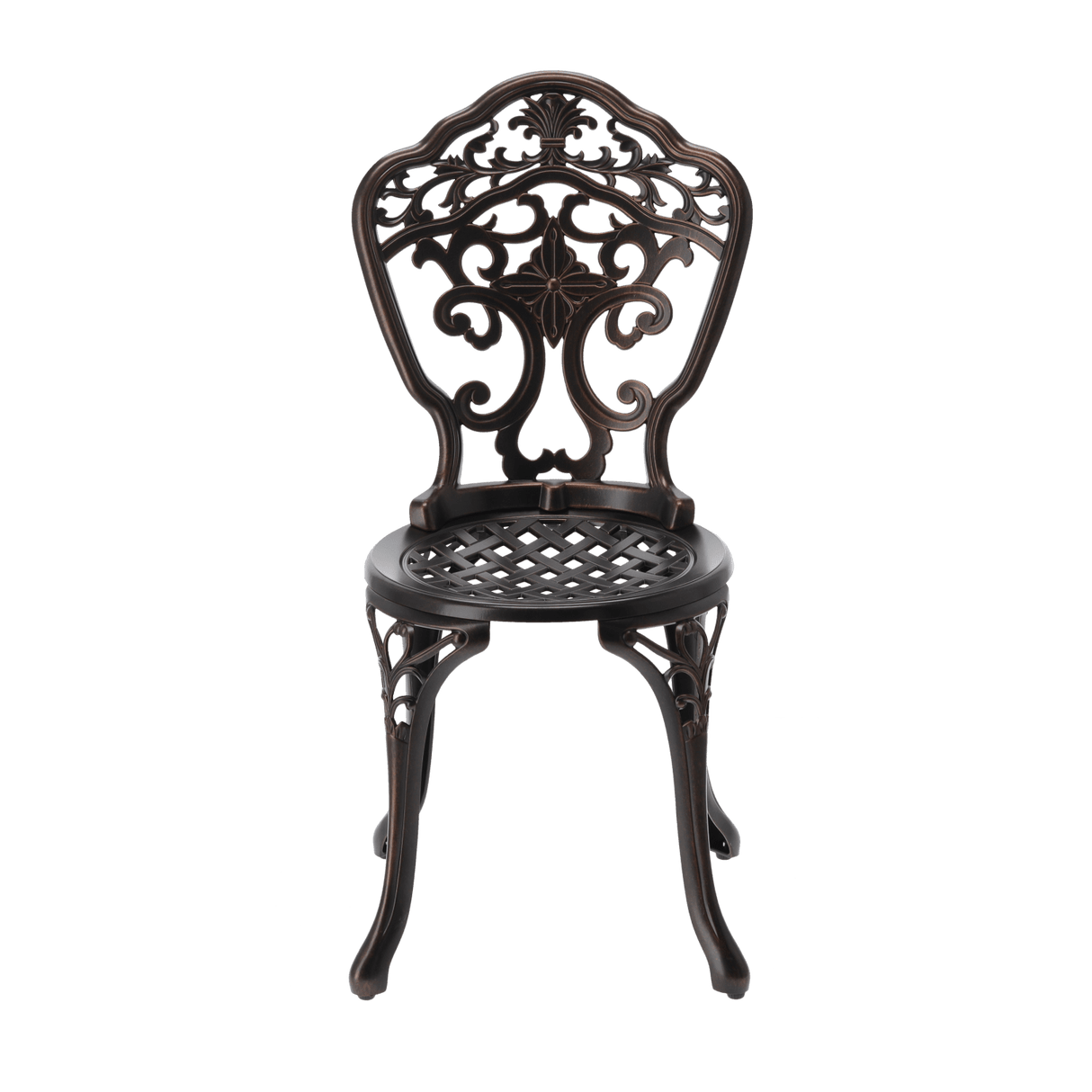 Set Sedie e Tavolo in Alluminio Danbury Garden Line Bronzo Antico Tavolo 2 Sedie