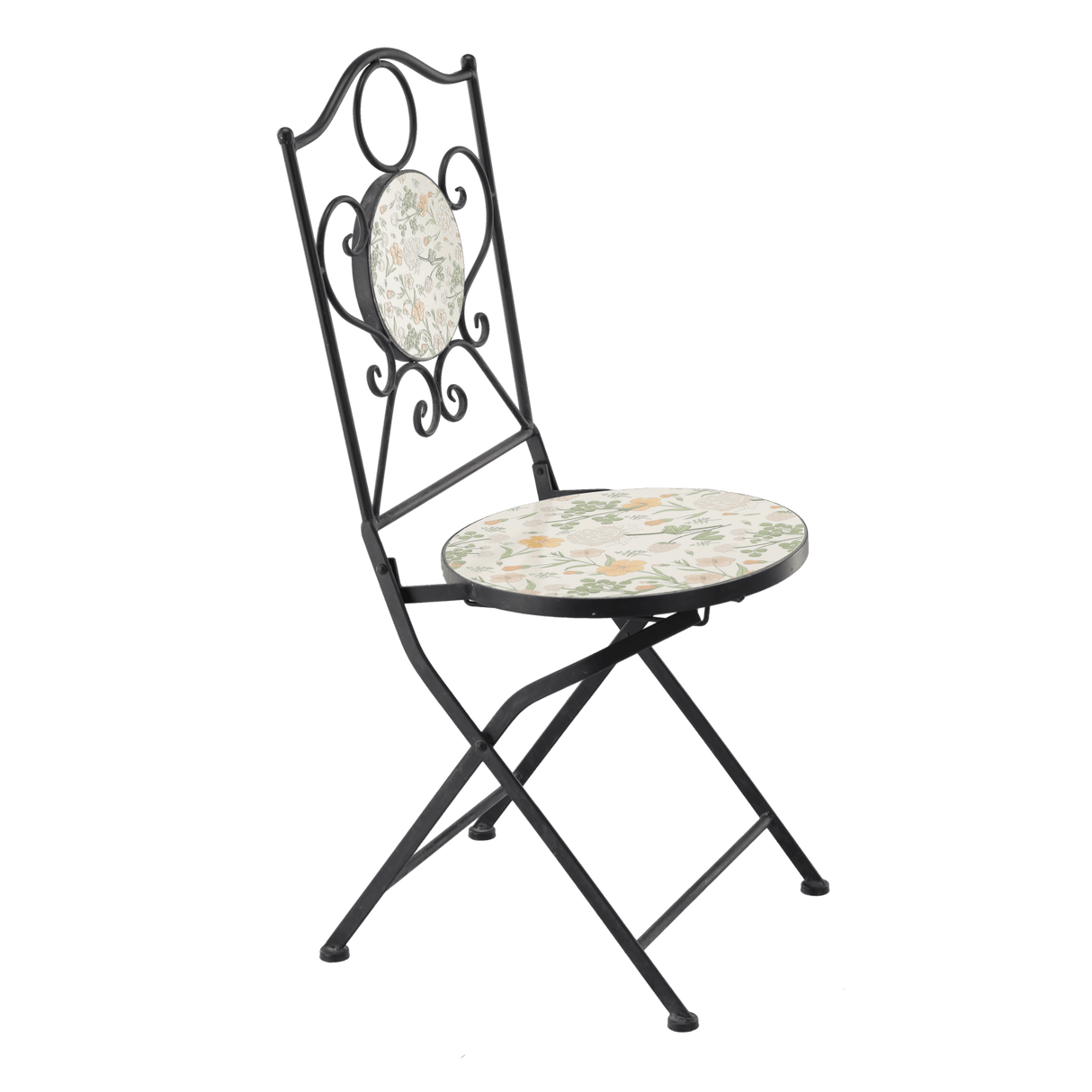 Set Sedie + Tavolo da Giardino Stile Mosaico