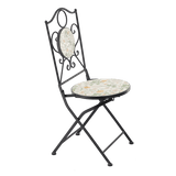 Set Sedie + Tavolo da Giardino Stile Mosaico
