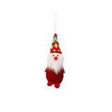 Pendente di Natale Pupazzo di Neve, Babbo Natale, Orsetto o Renna Rosso-Verde 5 x 12 cm