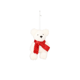 Orsetto di Natale con Sciarpa da Appendere 6 x 9 cm – Marrone o Bianco