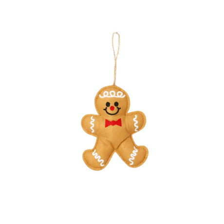 Pendente Natalizio Omino di Pan di Zenzero 9-12 cm – Decori Assortiti