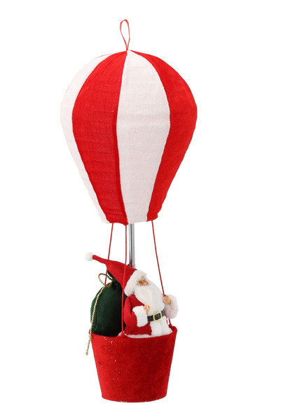 Babbo Natale in Mongolfiera Decorativo 60 cm