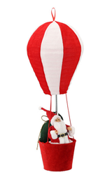 Babbo Natale in Mongolfiera Decorativo 60 cm