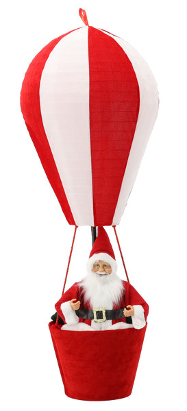 Babbo Natale in Mongolfiera Decorativo 110 cm