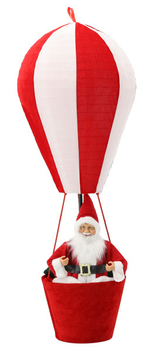 Babbo Natale in Mongolfiera Decorativo 110 cm